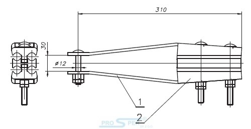 NK 3002 Uchwyt odciągowy 4x50-95 - BELOS