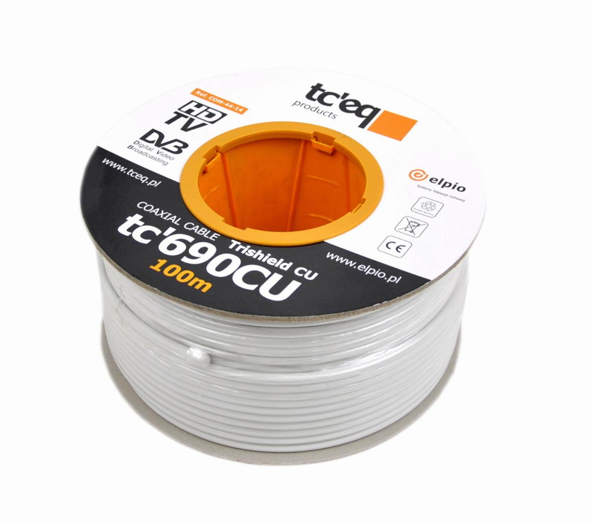 Kabel koncentryczny tc'690CU-113 (RG-6Cu TRISHIELD)