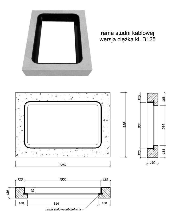 Rama stalowa podwójna obetonowana SK-2 (1) Rama stalowa podwójna obetonowana SK-2 (1)