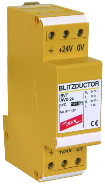 Ogranicznik przepięć Blitzductor VT do ochrony zasilania DC BVT