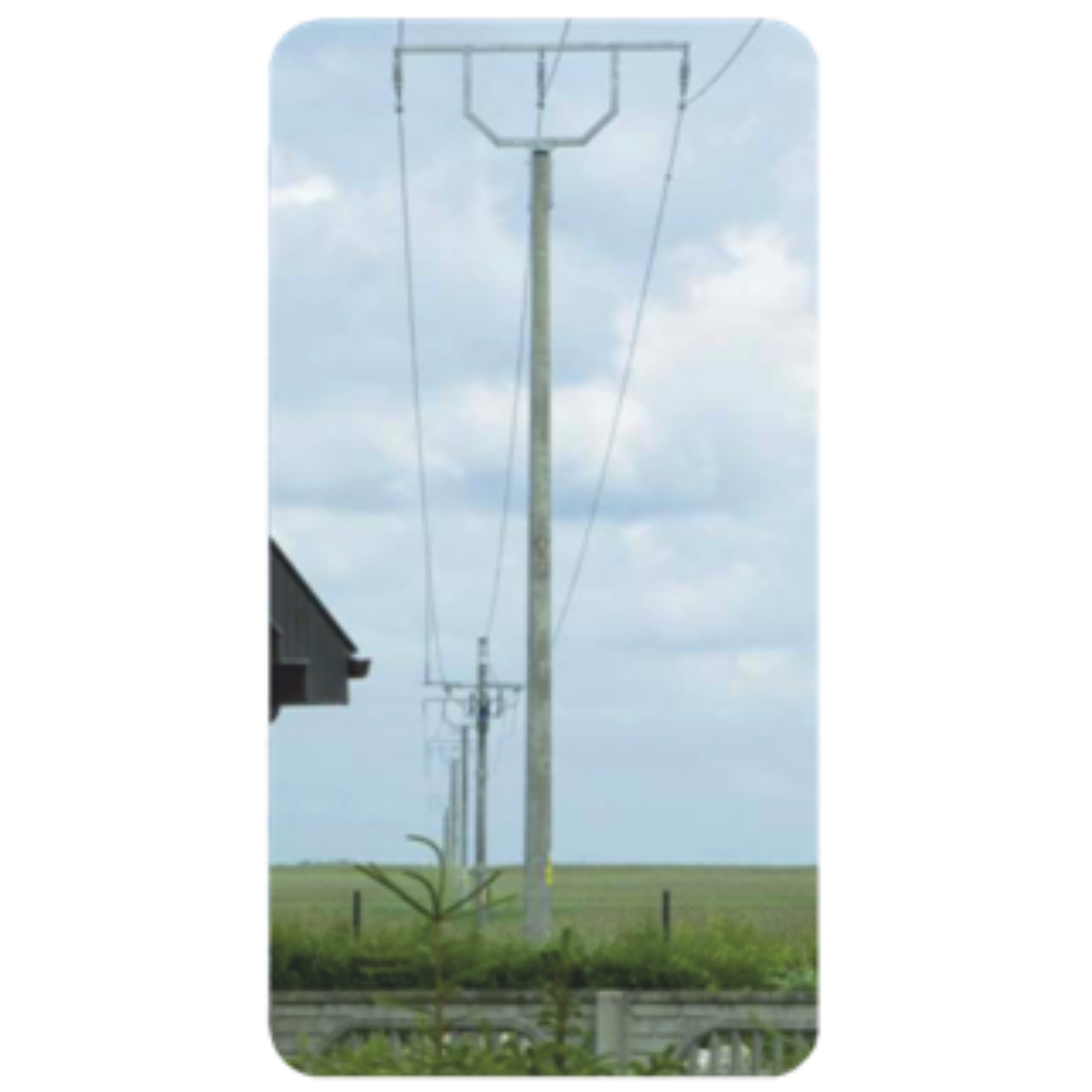 Żerdzia wirowana typu EU9/10 Żerdzia wirowana typu EU9/10