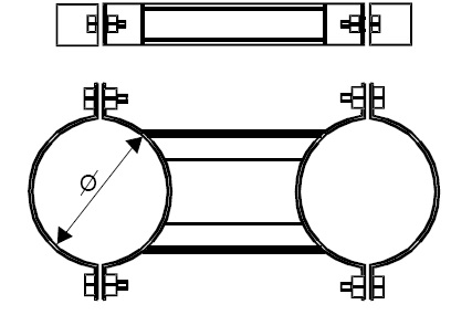 Ks - 2 Konstrukcja stężająca 280mm Ks - 2 Konstrukcja stężająca 280mm