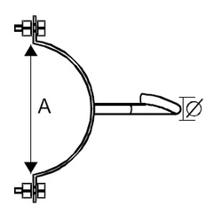 KzH - 1/E Konstrukcja z hakiem na obejmie O - 3