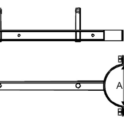 PP - 3 (N-80) Poprzecznik przelotowy na obejmie 0 - 3