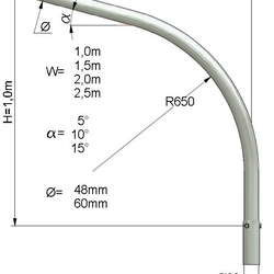 Wysięgnik NT ST-Y 1 ram 1,5 m