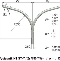 Wysięgnik NT ST-Y 2 ram 1,5 m