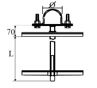 Uchwyt kabla fi - 25/E