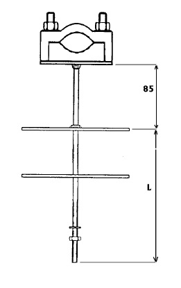 Uchwyt kabla fi - 25/E