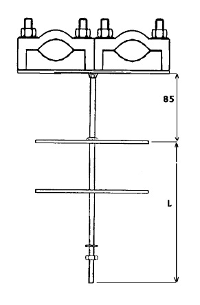 Uchwyt kabla fi - 25/E