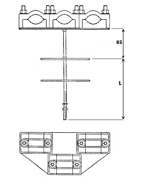 Uchwyt kabla fi - 25/E